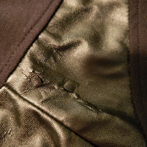 Talula black leather mini skirt sz 2 - Picture 4 of 5